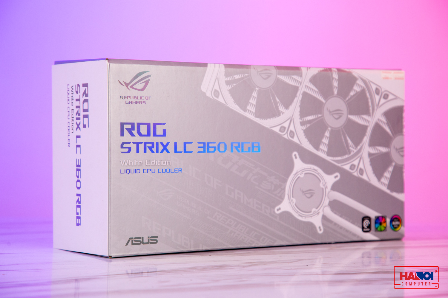 Tản nhiệt nước Asus ROG STRIX LC 360 RGB White Edition full box